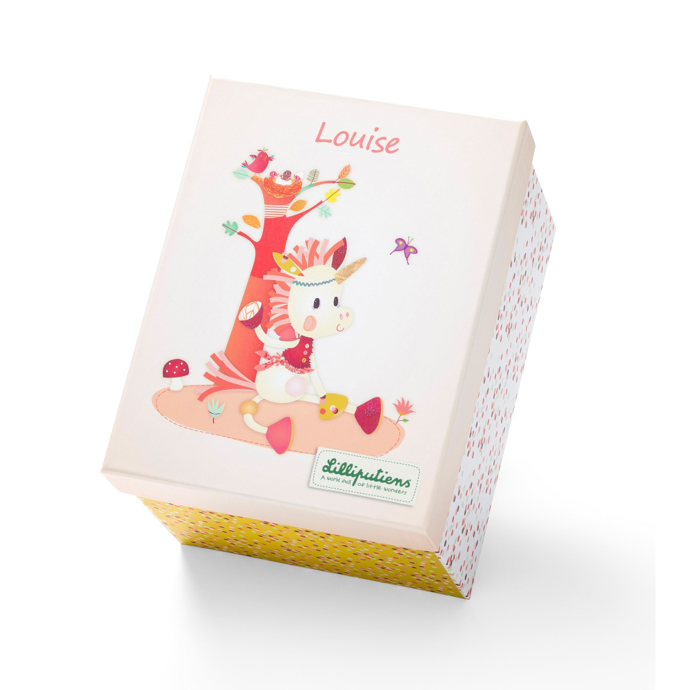 Lilliputiens Unicorno Louise Morbido Peluche Coccolone, In Contenitore Elegante