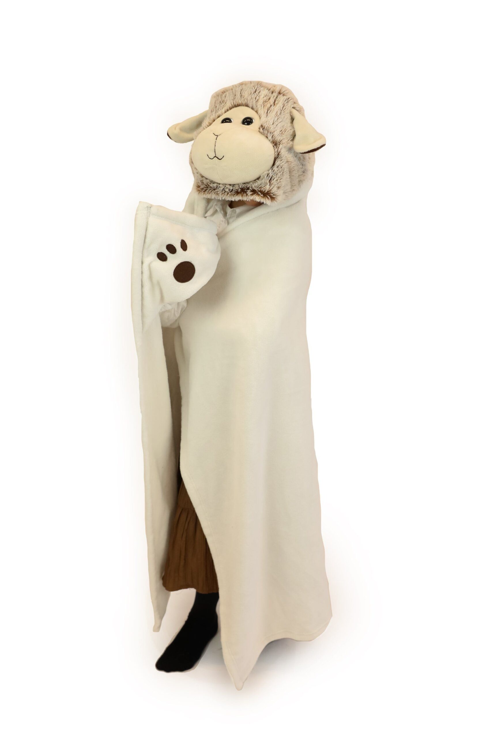 NOXXIEZ coperta con cappuccio PECORA