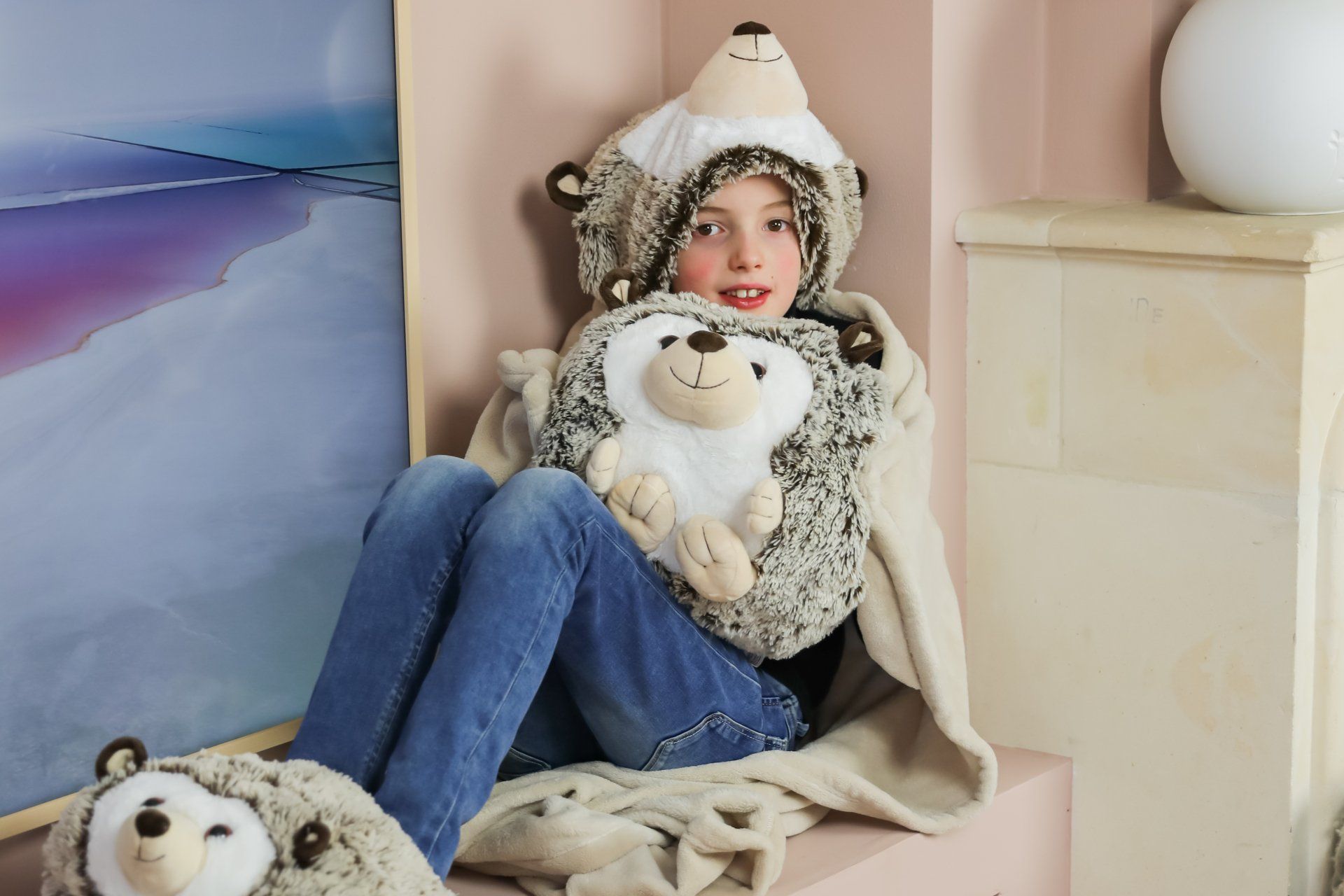 NOXXIEZ coperta con cappuccio RICCIO