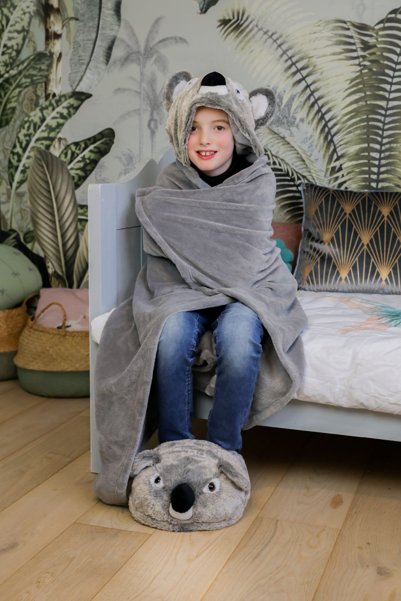 NOXXIEZ KOALA coperta con cappuccio
