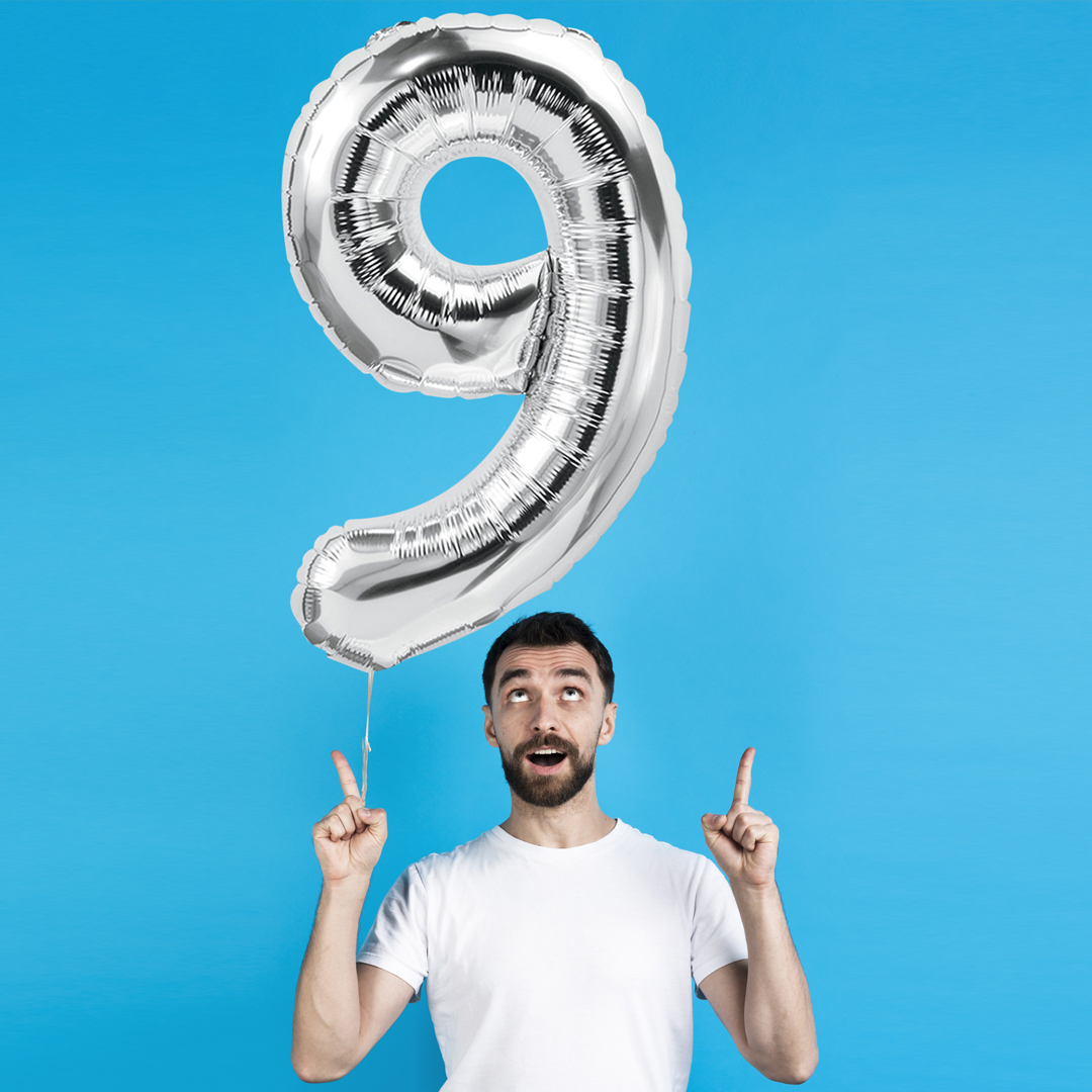 Metal balloon numeri