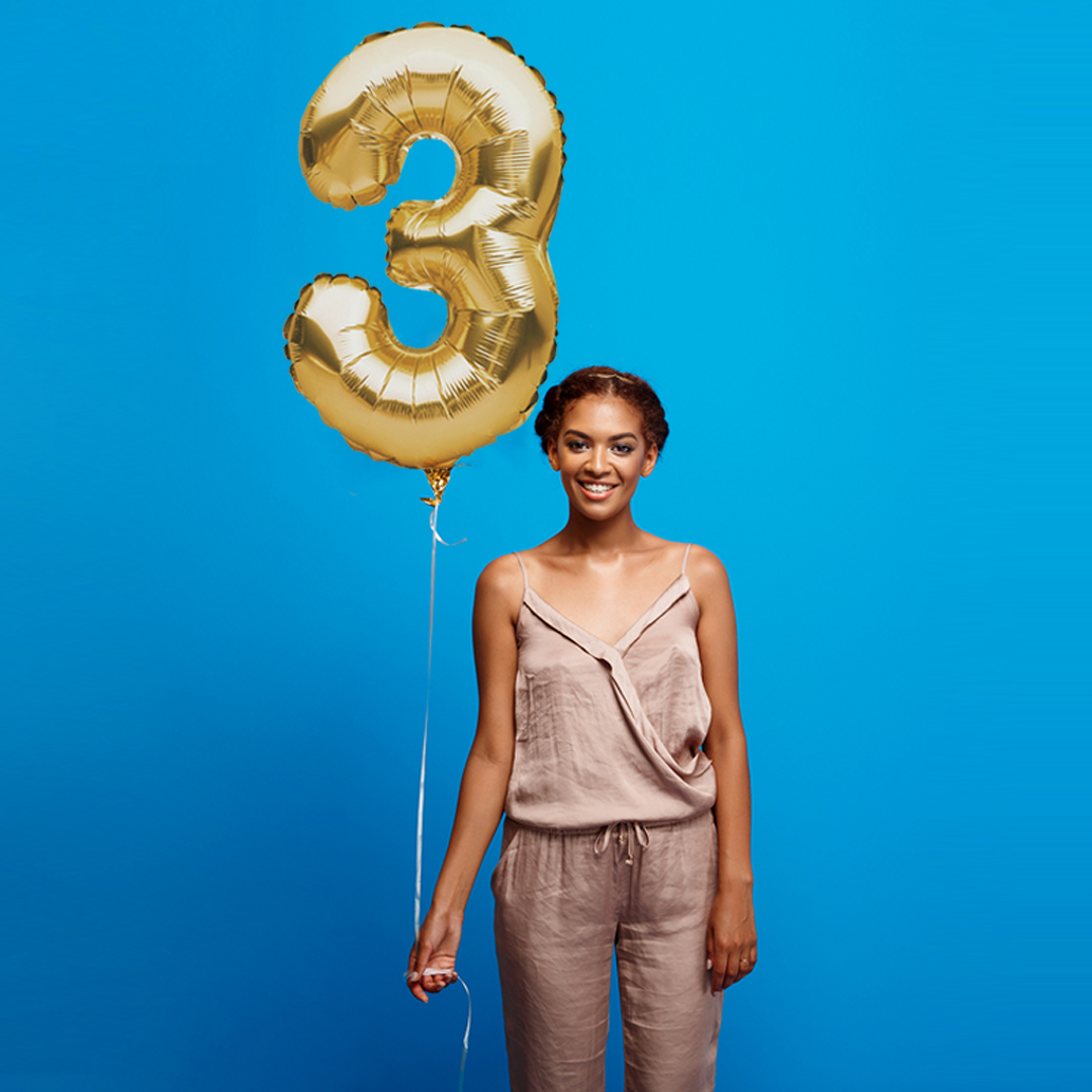Metal balloon numeri
