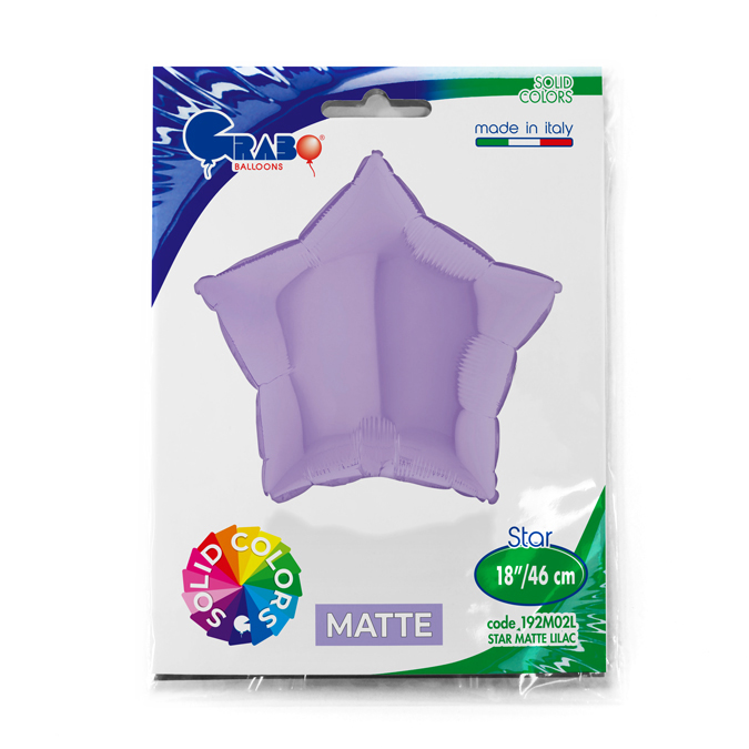 PALLONE MATTE SOLID COLOR STAR 46 CM