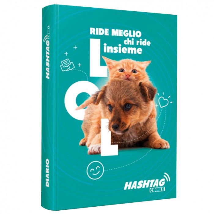 DIARIO SCOLASTICO STANDARD 13X17,8 12 MESI COMIX HASHTAG - ROSA