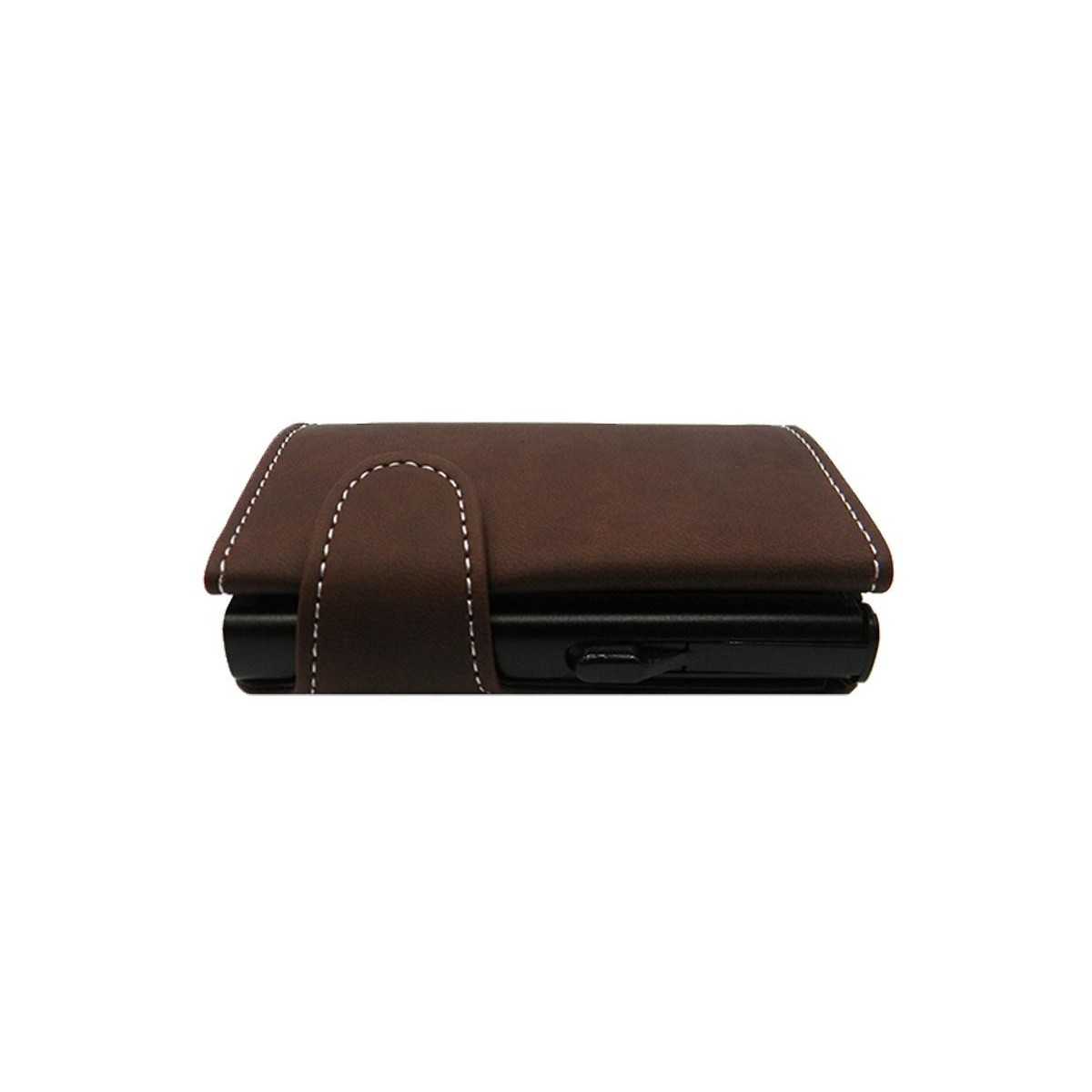 portafoglio-e-porta-carte-di-credito-in-alluminio-ed-ecopelle-nel-qui-e-ora-marrone-con-interno-silver