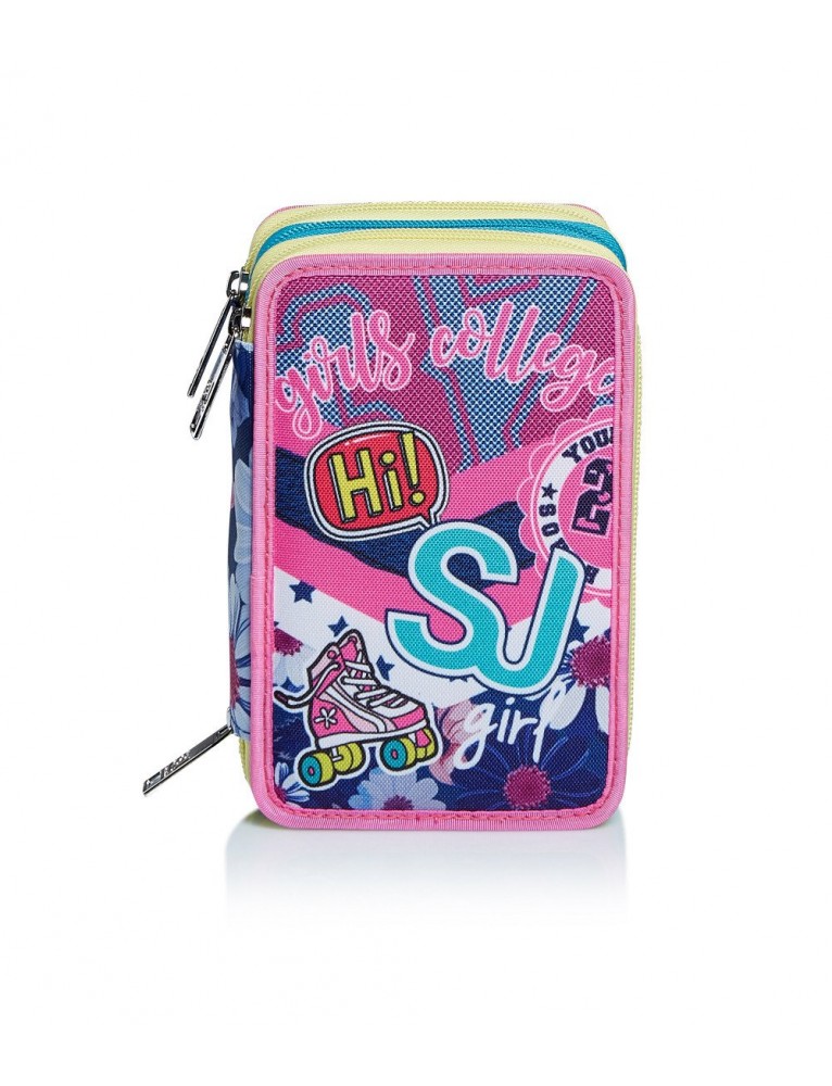 ZAINO + ASTUCCIO SJ GANG PINKY COLLEGE SCHOOLPACK