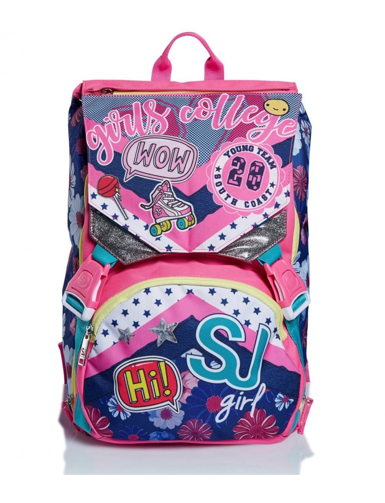 ZAINO + ASTUCCIO SJ GANG PINKY COLLEGE SCHOOLPACK