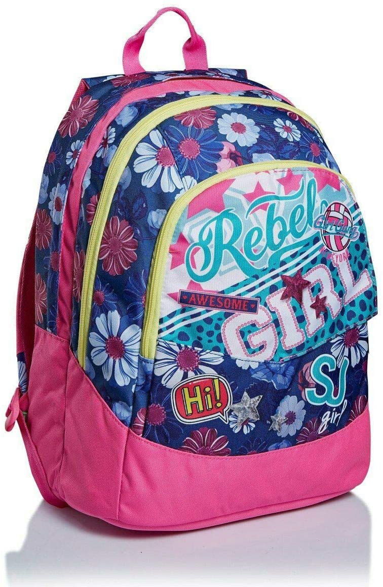 ZAINO + ASTUCCIO SJ GANG PINKY COLLEGE SCHOOLPACK