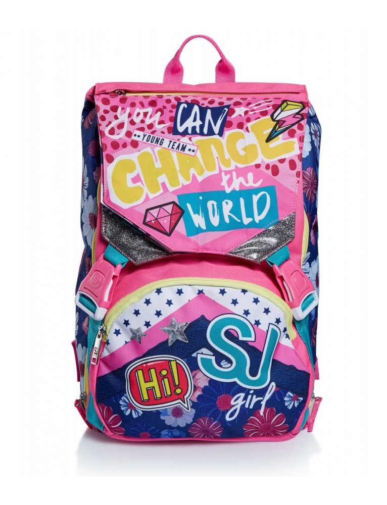 ZAINO + ASTUCCIO SJ GANG PINKY COLLEGE SCHOOLPACK