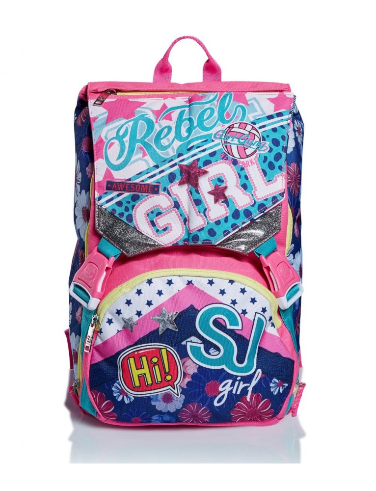ZAINO + ASTUCCIO SJ GANG PINKY COLLEGE SCHOOLPACK