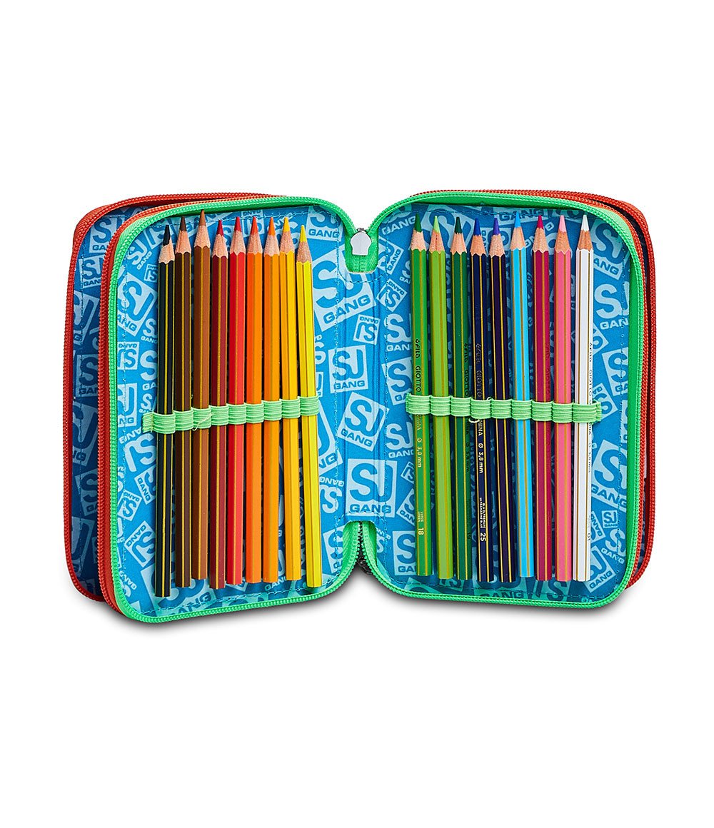 ASTUCCIO 3 ZIP COLOR SJ GANG ANIMALI DA SJ BO