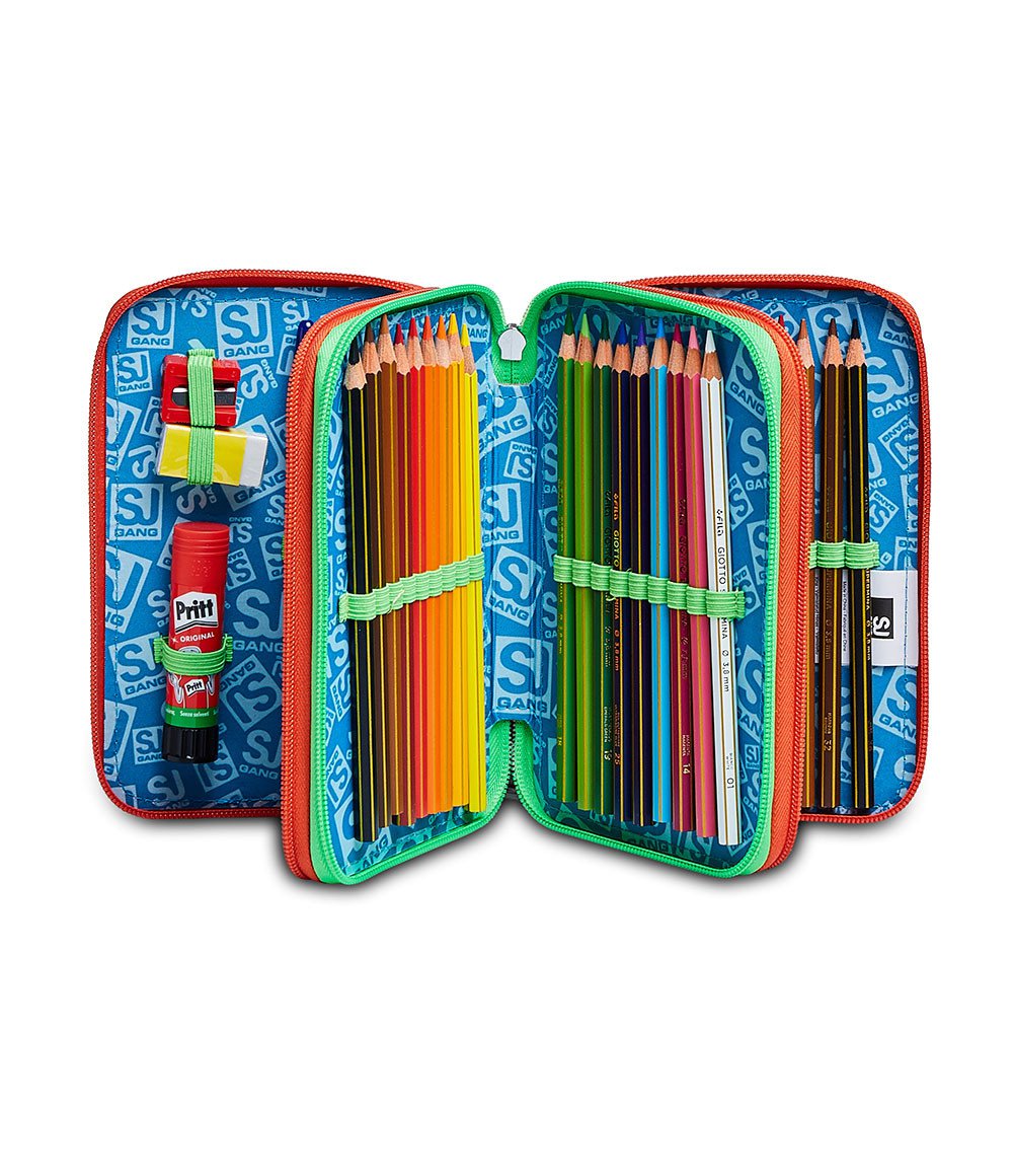 ASTUCCIO 3 ZIP COLOR SJ GANG ANIMALI DA SJ BO