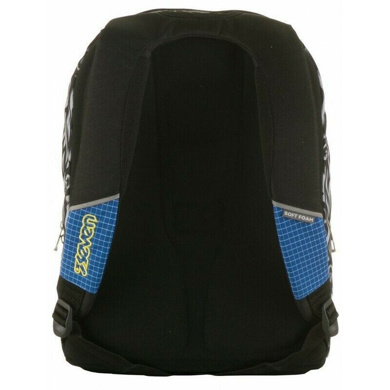 ZAINO SEVEN NEW ADVANCED TRIBAL BOY FANTASIA BLU TOPPA RICAMATA SCUOLA