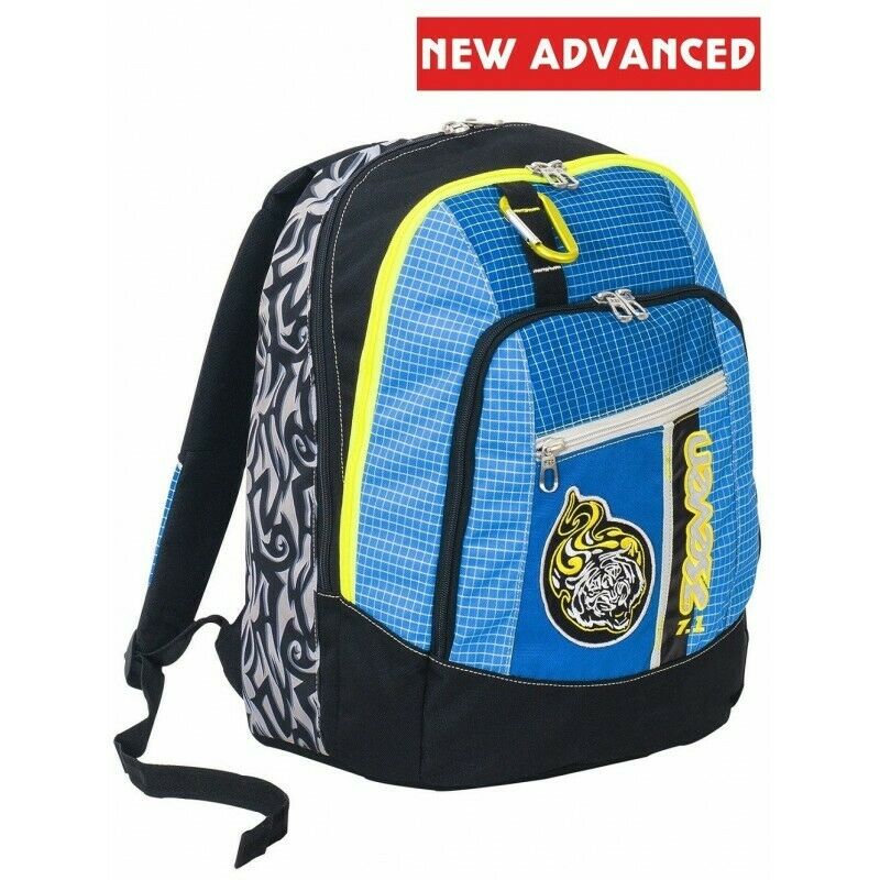 ZAINO SEVEN NEW ADVANCED TRIBAL BOY FANTASIA BLU TOPPA RICAMATA SCUOLA