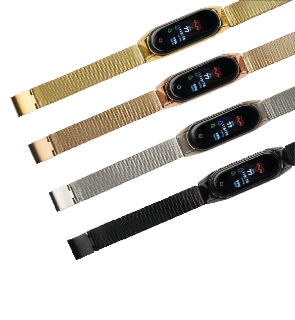 SMART WATCH CINT TIPO BURBERY LUREX MACULATO